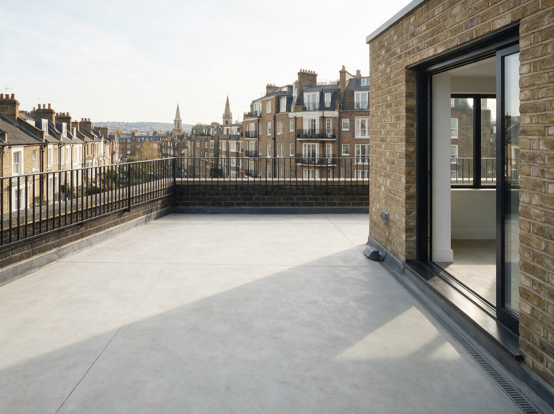 Roof terrace — example empty space