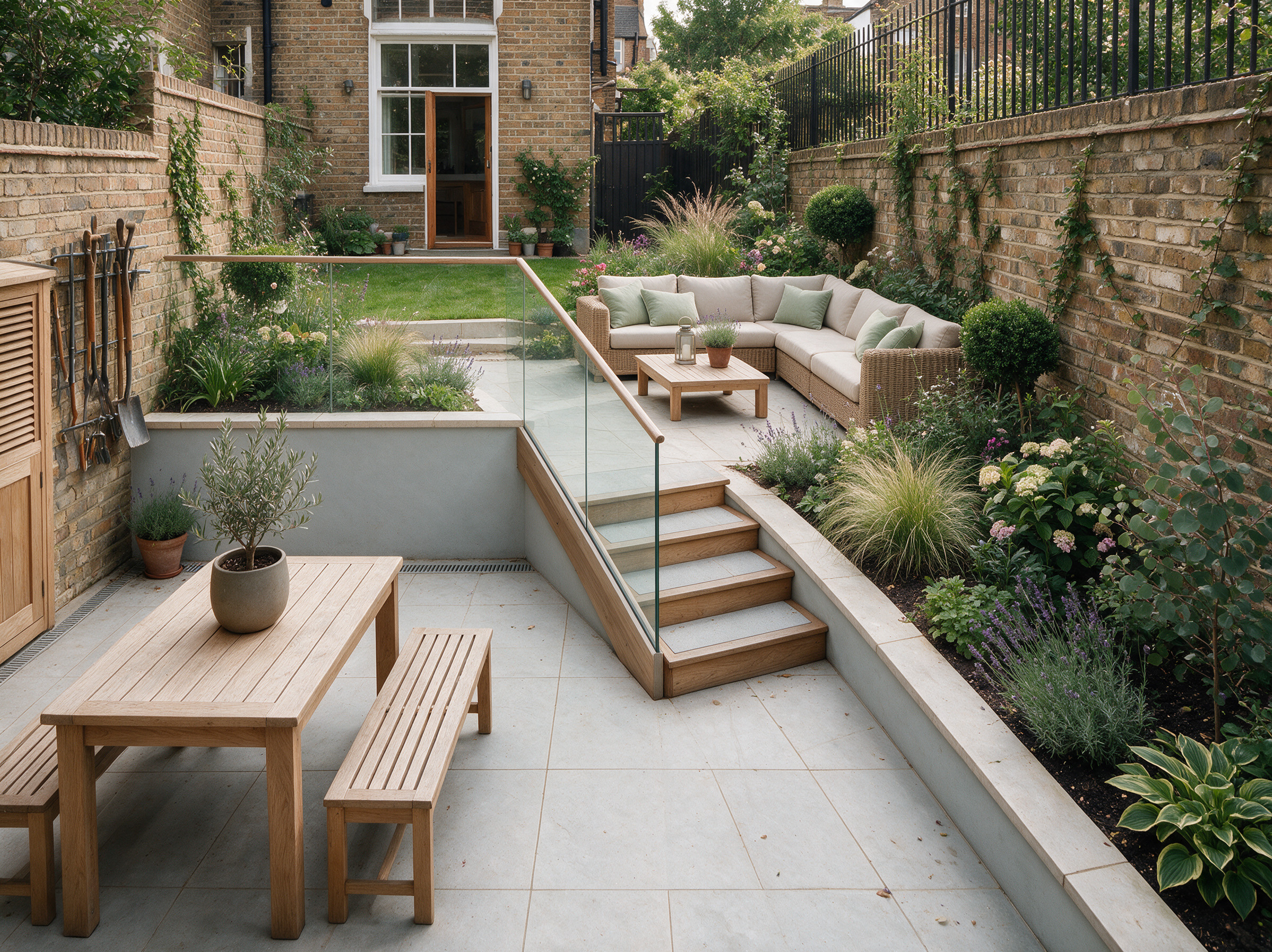 Illustrative small garden makeover in Wandsworth